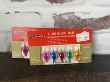 Vintage Gleamlite 5 Replacement Bulbs Midget Mini Lights Flower Reflectors