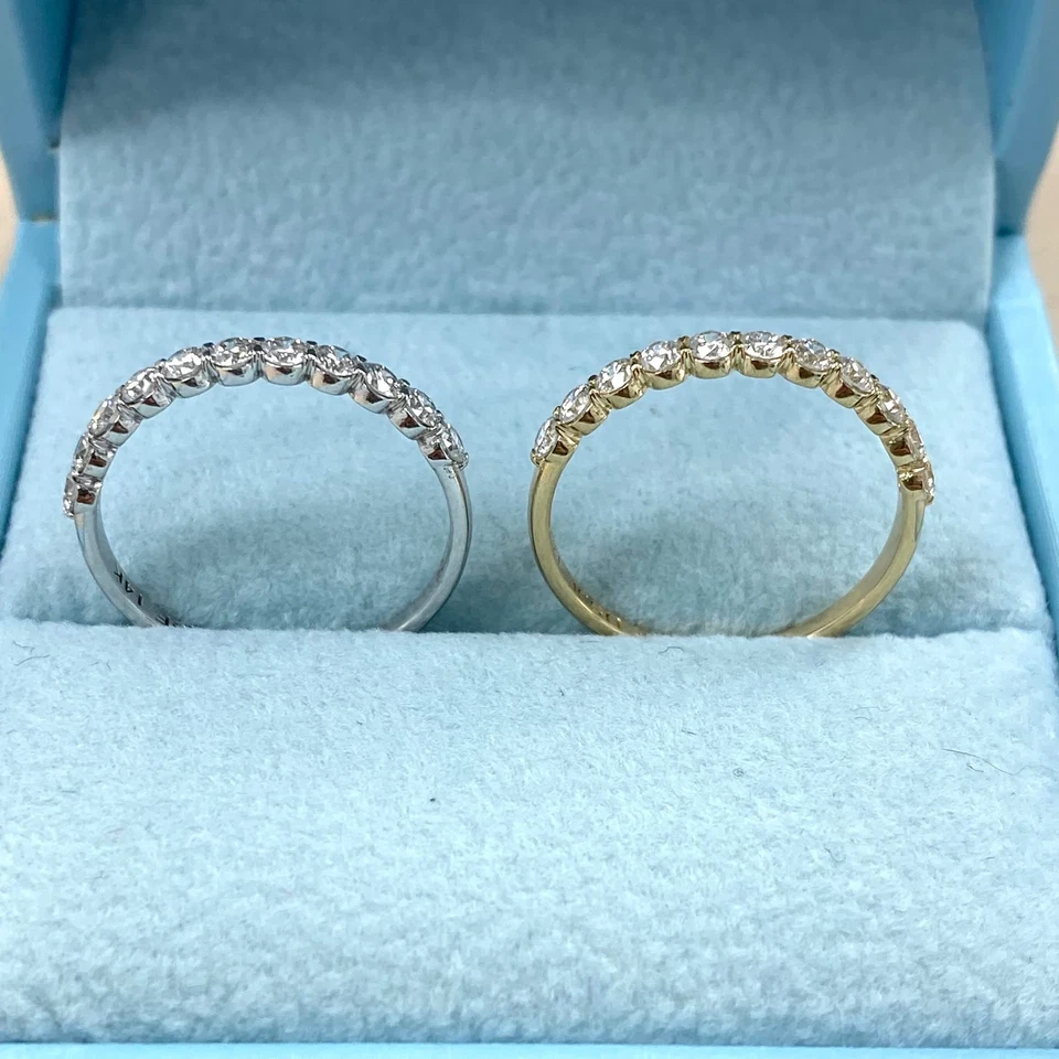 Elegant 14K Solid Gold 0.50 Diamond Wedding Band Lab-Grown Diamond Ring for Her - Image 2 of 4