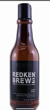 Redken Brews 3-IN-1 Shampoo Conditioner Body Wash 10 fl oz New