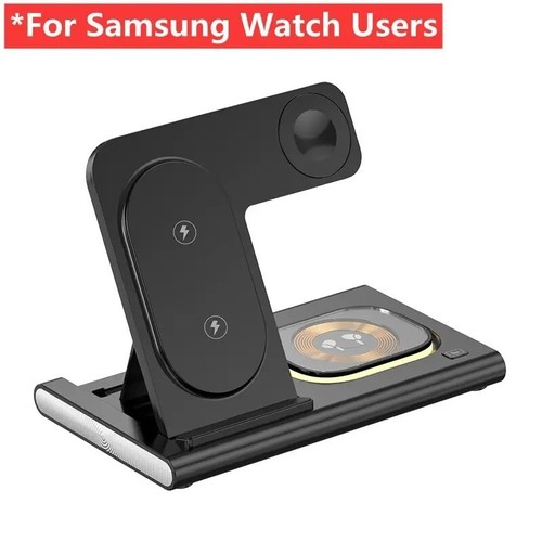 Chargeur Sans Fil Magnétique Induction Apple Iphone 12 13 14 15 Samsung Station - Photo 6 sur 15