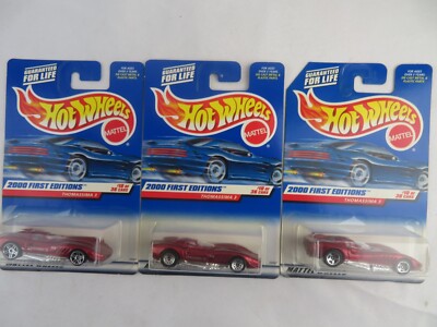 Hot Wheels Thomassima 3 (Lot of 3-variations) 2000 First Editions #70 10/36