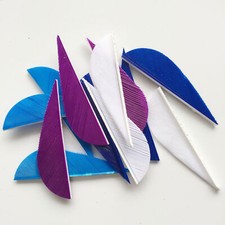 50 PCS 2Inch Parabolic Archery Arrow Feather Fletching For Hunting Right Wing