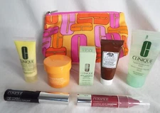 Clinique 8 Piece Set Mild Soap Happy Mascara Berry Lip Crayon Acne DD+