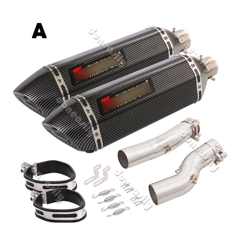 Silenciador tubo medio sistema escape 51 mm para Suzuki Hayabusa GSX1300R 2021 2022 2023 Foto 3 de 4