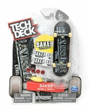 New ULTRA RARE Tech Deck BAKER Fingerboards Skateboards Series 4 Jackson Model