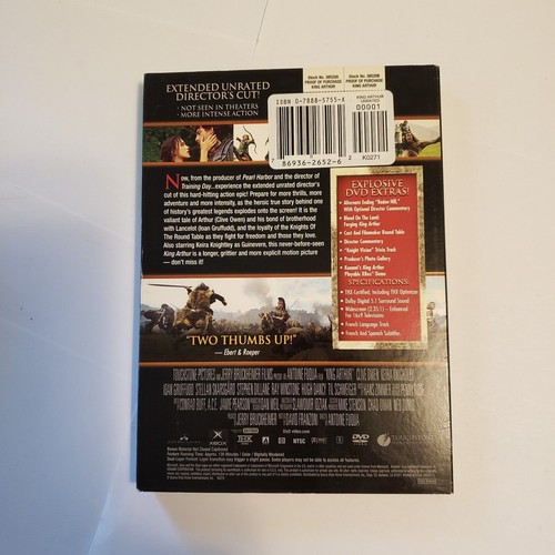 King Arthur The Director's Cut Widescreen Clive Owen Keira Knightley Pre-owned - Picture 3 of 8