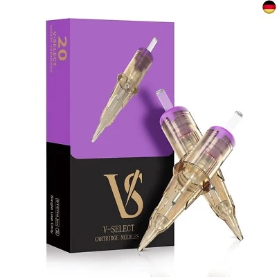 EZ Tattoo Cartridge Nadeln - 20 Stück #06 (3RL) Permanent Make Up SMP 0.2MM