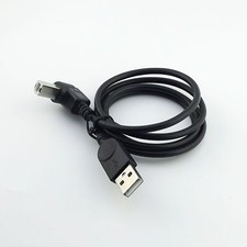 1x USB 2.0 Printer A Male to B Male Plug Up Angle 90 Degree Scanner Cable Black