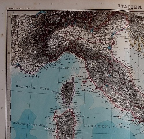 Original antique map ITALY, SICILY, ETNA, BAY OF NAPLES, Stieler, 1891 - Picture 3 of 6