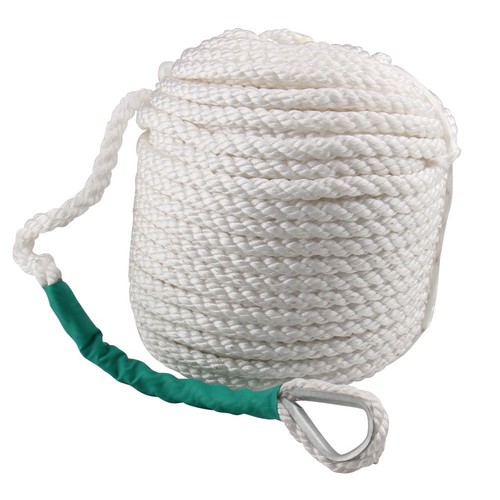 1/2"x100' Twisted Three Strand Nylon Boat Marine Anchor Line Dock Mooring Rope - Picture 10 of 15