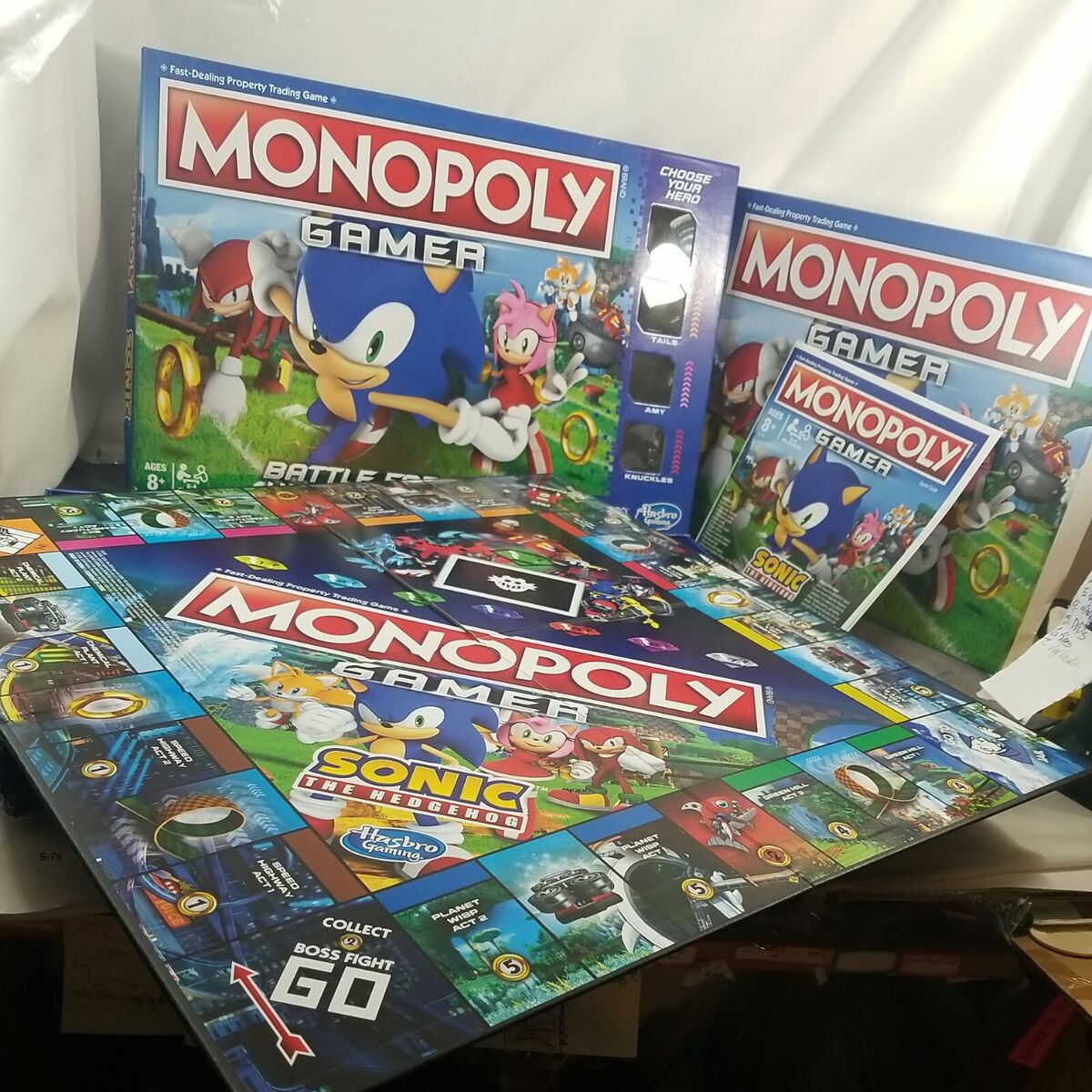 Monopoly Gamer Sonic The Hedgehog Edition Board Game 