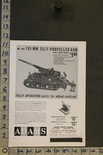 1958 TOY AD MILITARY TANK WAR GUN WEAPON ADAMS ARMY MODEL HAWTHORNE CA TB34