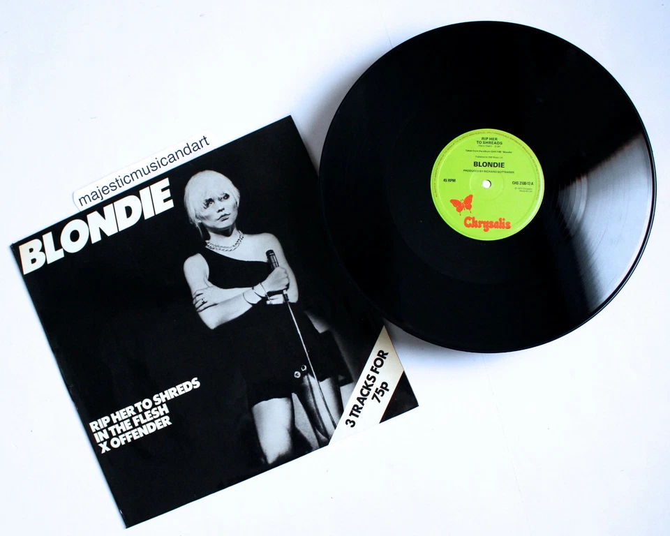 ORIGINAL 1977 BLONDIE 12 INCH VINYL EP DEBBIE HARRY FAN CLUB NEAR MINT Foto 2 de 4