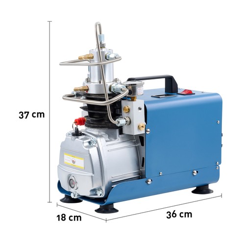 CREWORKS 4500 PSI/30 MPa /300 BAR PCP Air Compressor Electric High Pressure Pump - Picture 8 of 9