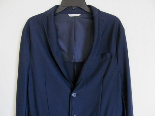 Abrigo deportivo ligero de dos botones Zara Man chaqueta blazer - azul marino - talla 42/44 - nuevo con etiquetas - Imagen 3 de 12