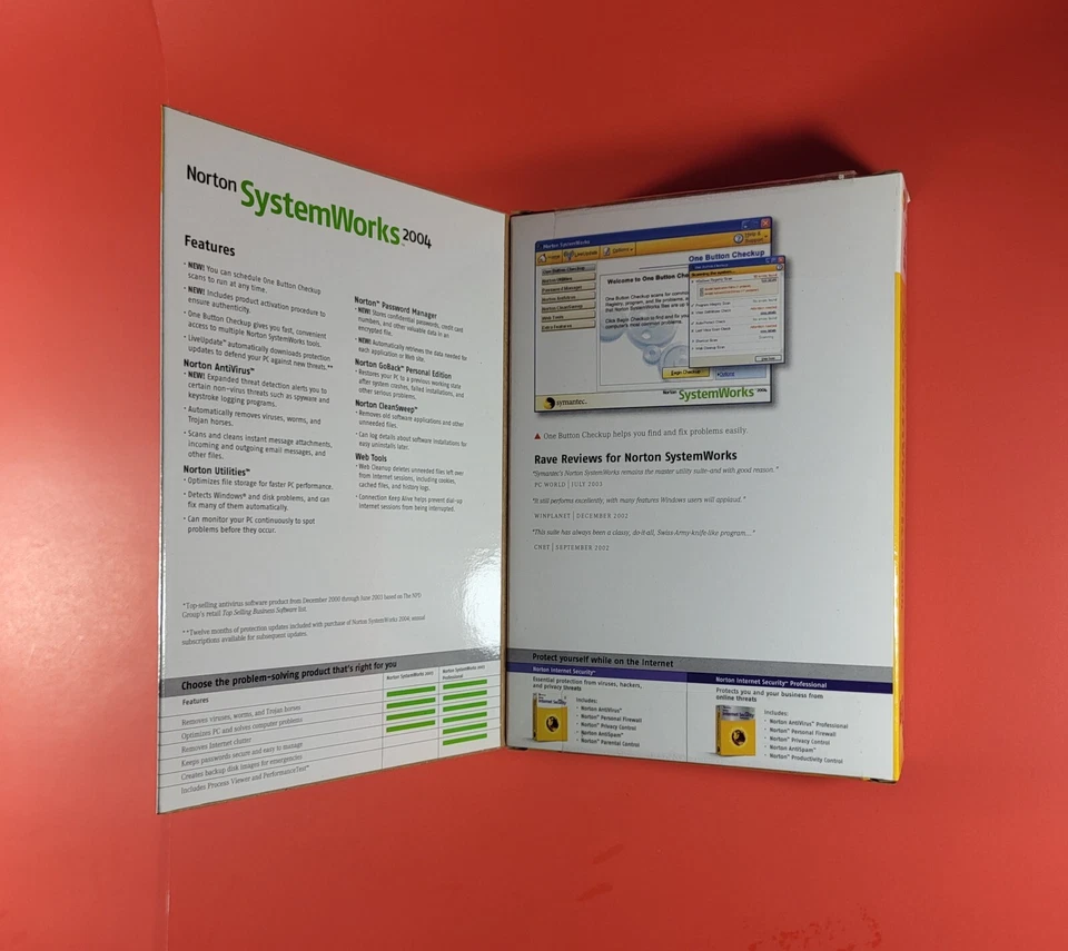 Norton SystemWorks 2004 Vintage  Software CD and Manual (New Sealed) - Image 2 of 4