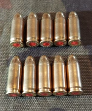 9MM LUGER SNAP CAPS  SET OF 10 (BRASS+BRASS)