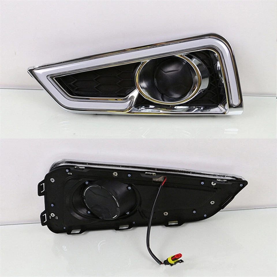 Par de luces de circulación diurna LED antiniebla DRL para Honda City 2014-2021 nuevas Foto 3 de 3