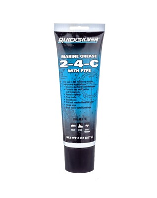 8oz Quicksilver/Mercury 2-4-C Marine Grease/Prop Shaft Lube 92-802859Q1 NEW! 