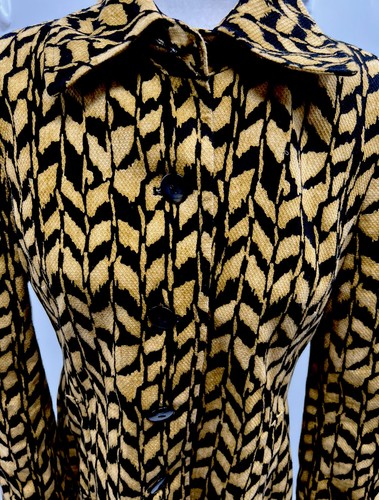 Evan Picone Coat Woman’s Black Beige Jacket Size Small - Picture 3 of 6