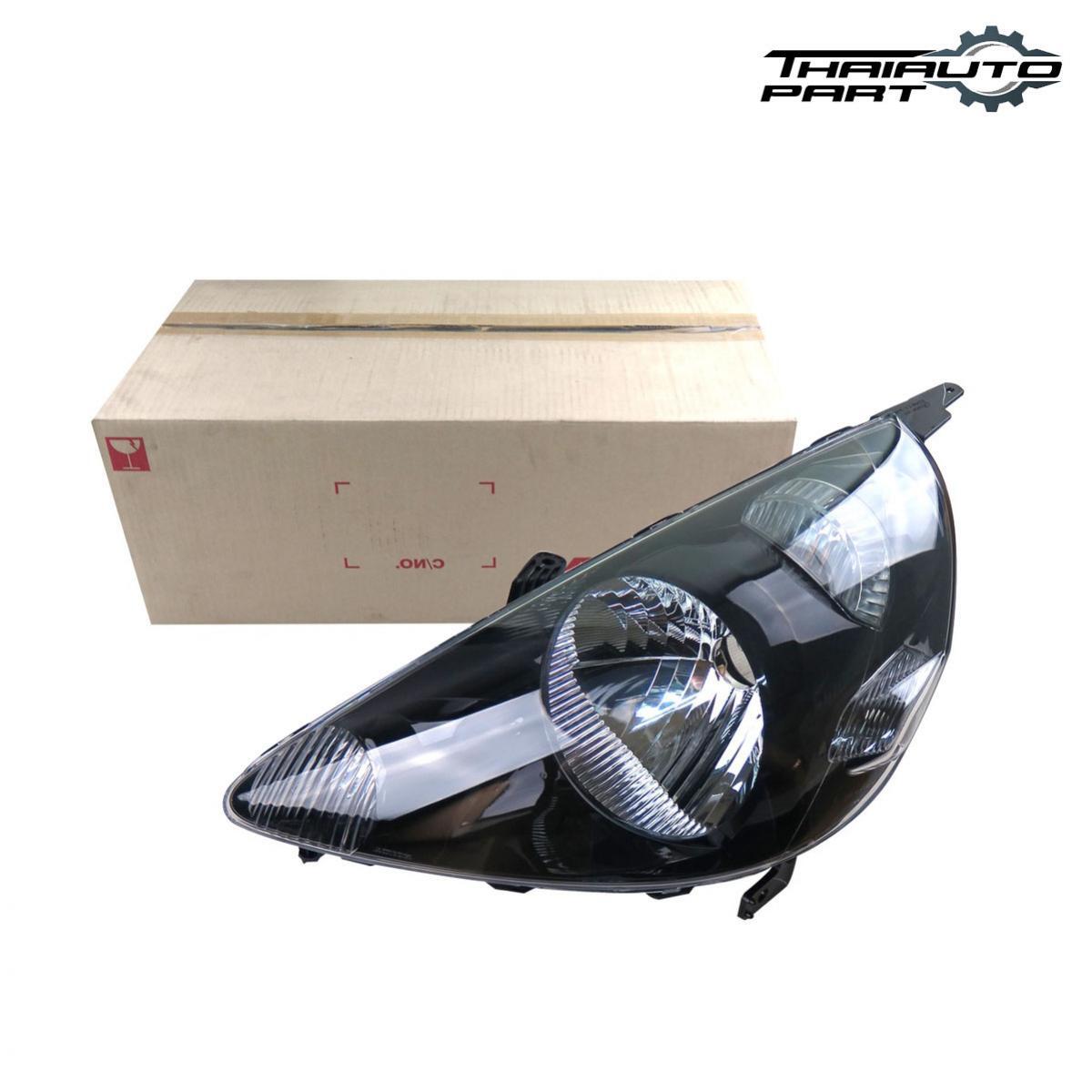 For Honda Jazz Fit GD1 GD3 GE3 2003-06 LH Head Lamp Light Black