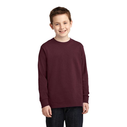 Port & Company PC54YLS Youth Long Sleeve Core Cotton Tee Boys Girls - Picture 7 of 22