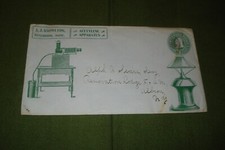 VINTAGE 1899 ADVERTISING ENVELOPE WITH PICTURE OF A STEREO OPTICON