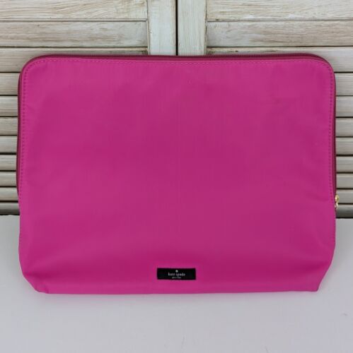 Kate Spade Bon Voyage SnapDragon Pink Unmentionables Lingerie Zip Bag 14.25"x12" - Picture 2 of 14