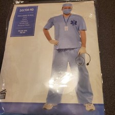 New Mens Doctor Costume Halloween XXl Plus