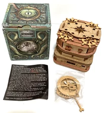IDventure Cluebox Davy Jones Locker Escape Room Game 3D Wood Puzzle Box Clue