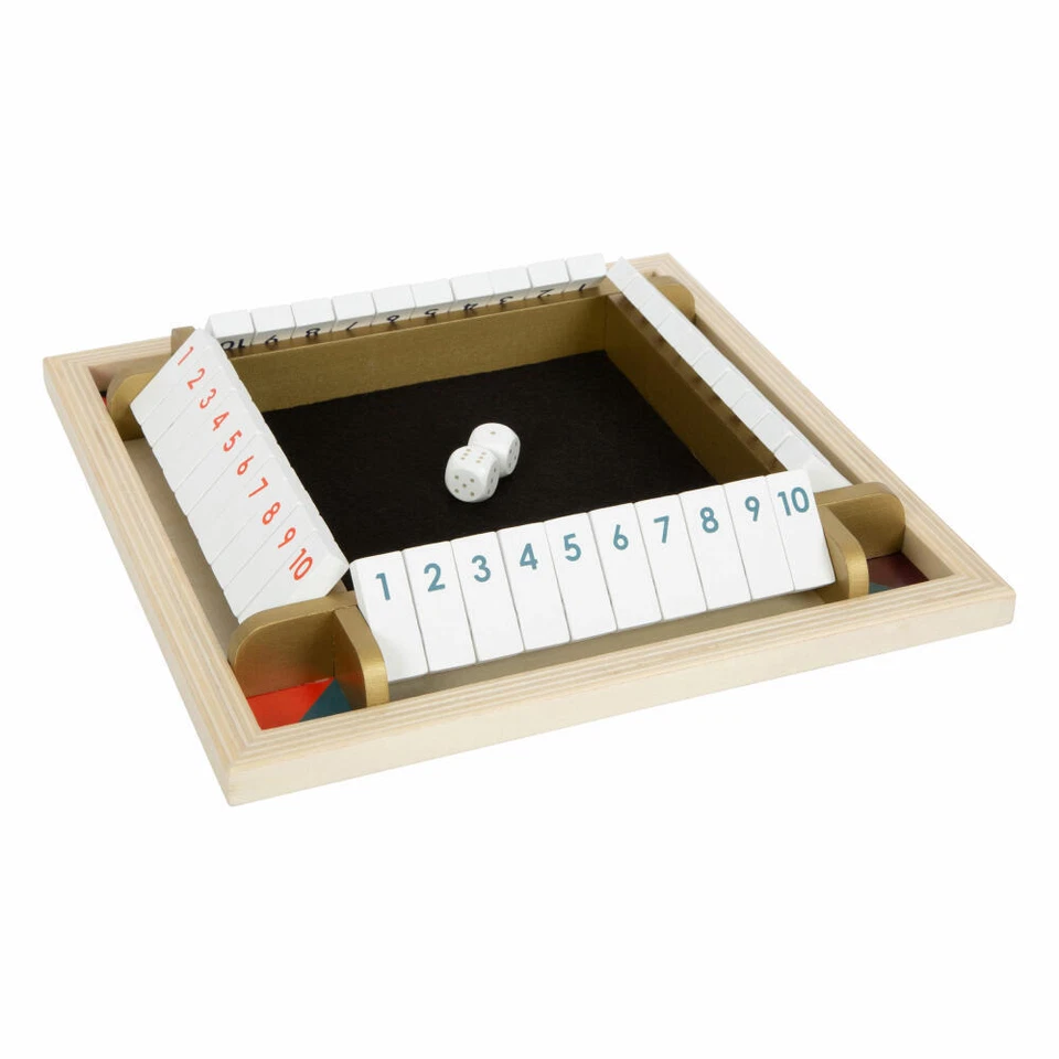 Legler Würfelspiel Shut the Box Gold Edition, Gesellschaftsspiel, ab 6 Jahre - Bild 2 von 4