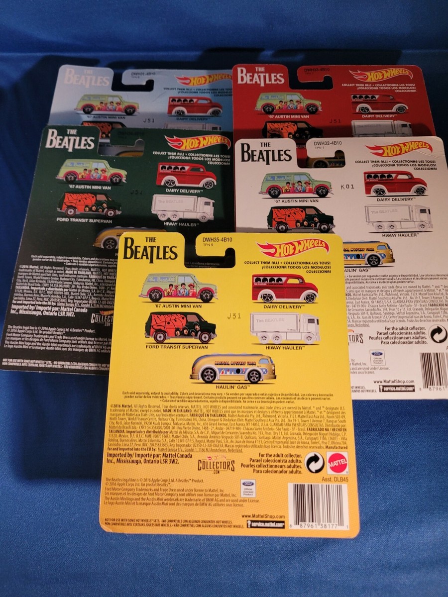 Hot Wheels ビートルズコレクション 5点セット HOT WHEELS PREMIUM - THE BEATLES - BOX SET OF 5 New SEALED