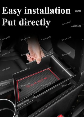 For 2021 Hyundai Elantra Car Armrest Storage Glove Box Tray Center Console New - Picture 4 of 21