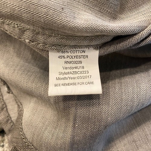 Burnside Shirt Long Sleeve Gray Pockets Men's Sz XXL NEW Cotton Polyester Blend - Picture 6 of 8