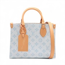 Louis Vuitton Monogram canvas On the Go PM M28289 Blue There was an RFID respons
