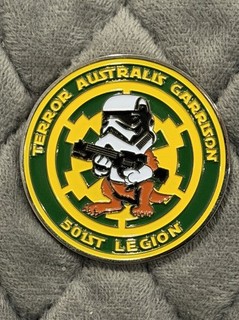 star wars 501st legion challenge Coin Terror Australis Garrison V3 Silver