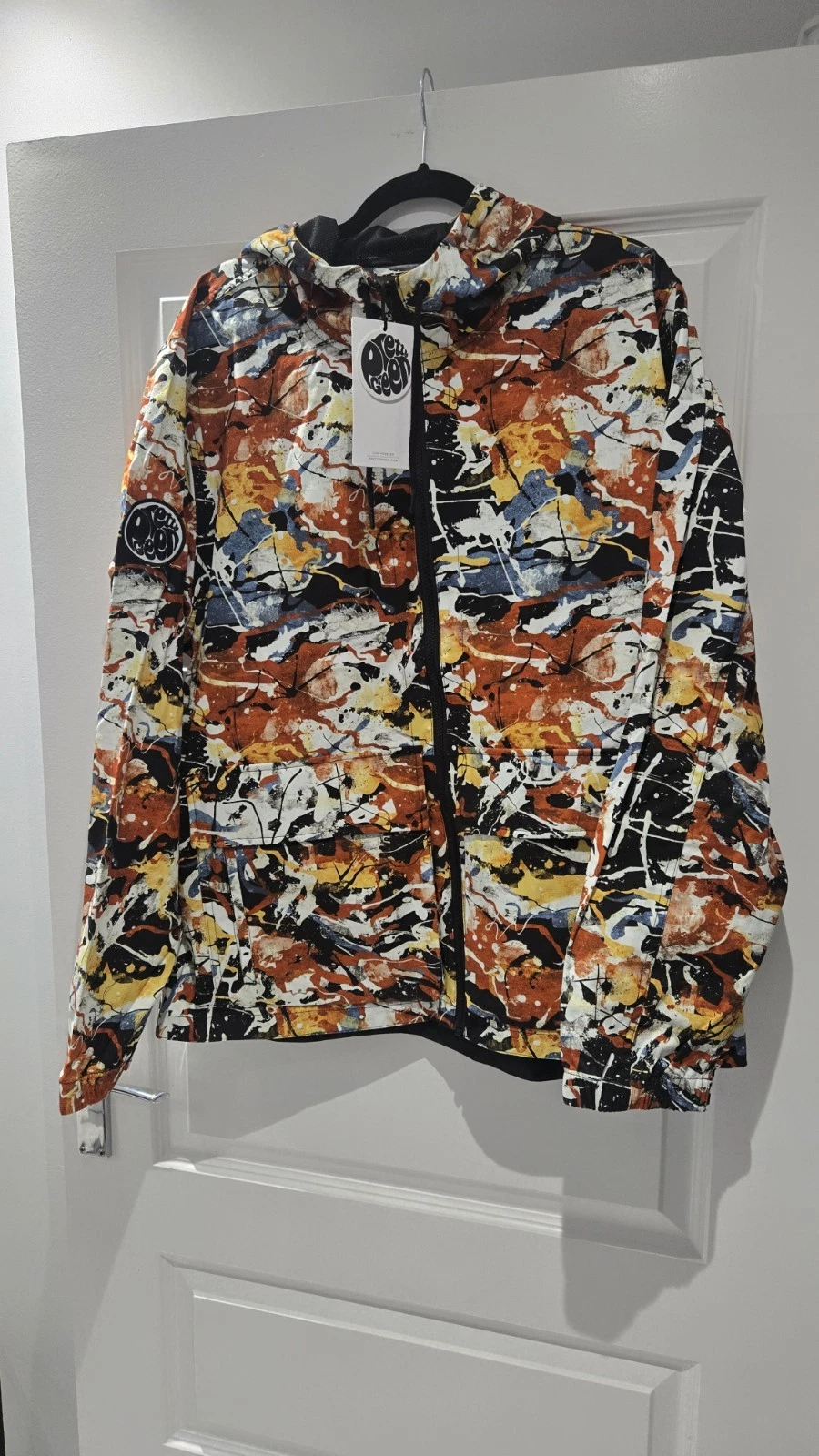 Pretty Green Smithfield Stone Roses Hooded Jacket Multi XL RARE 🔥