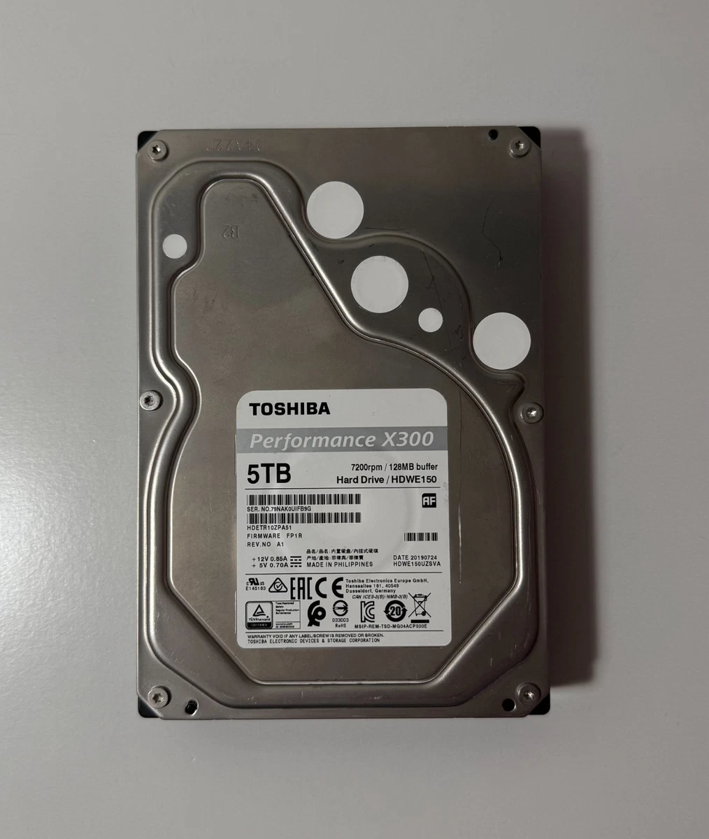 Toshiba Internal Hard Disk Drives 5 TB Storage Capacity for sale