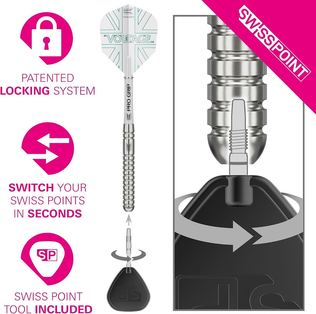 Rob Cross Generation 1 Steel Tip Darts 90 Tungsten Dart Set 21G