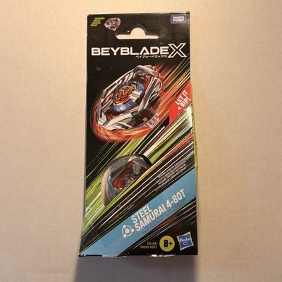Hasbro Beyblade X Steel Samurai 4-80T Silver Red Balance Type Booster Toy NIB