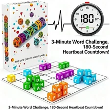 Scrambled The Dice-Driven Word Game Fast-Paced Party Game | Spell, Shout TL