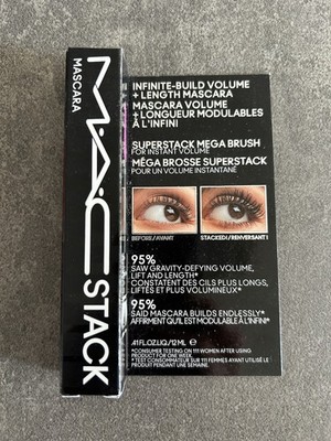 M.A.C Macstack Superstack Mascara Black Schwarz 12 ML Neu OVP NP 37  