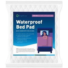 Twin Size Soft Quilted Underpad, Washable, Side Tucks, Incontinence Bed Pad