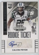 2014 Panini Contenders Calvin Pryor (Sec Row Seat) #112 Auto 15w6