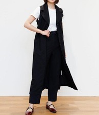 UNIQLO JW Anderson Linen Blend Lapel Dress Sleeveless
