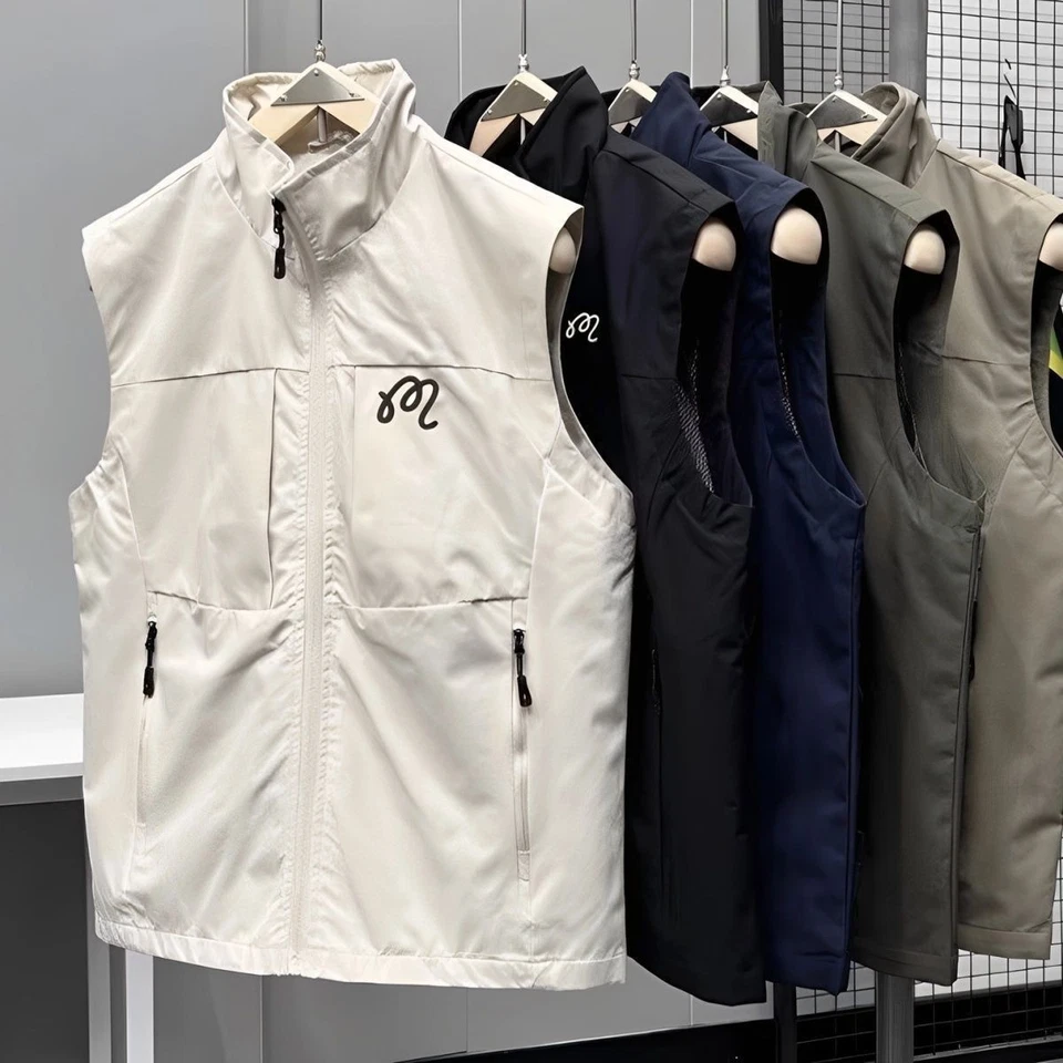 🎁NEW AUTHENTIC MALB* Men Golf Outdoor Stand Collar Sport Vest Jacket Coat M-5XL - Image 2 of 4