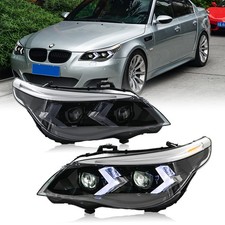 Pair Led Headlights For 2005-2010 Bmw 5-series E60 525i 530i 540i Head Lamps