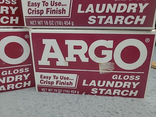 8x ARGO Gloss Laundry Starch 16 Oz Discontinued Faded - Picture 5 of 10