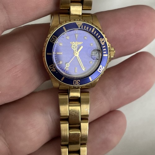 Invicta Pro Diver Gold-tone Ladies Watch 8944 Used With New Battery Installed - Picture 2 of 9