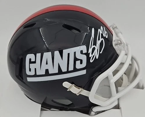 Saquon Barkley Signed New York Giants  Mini Helmet Beckett